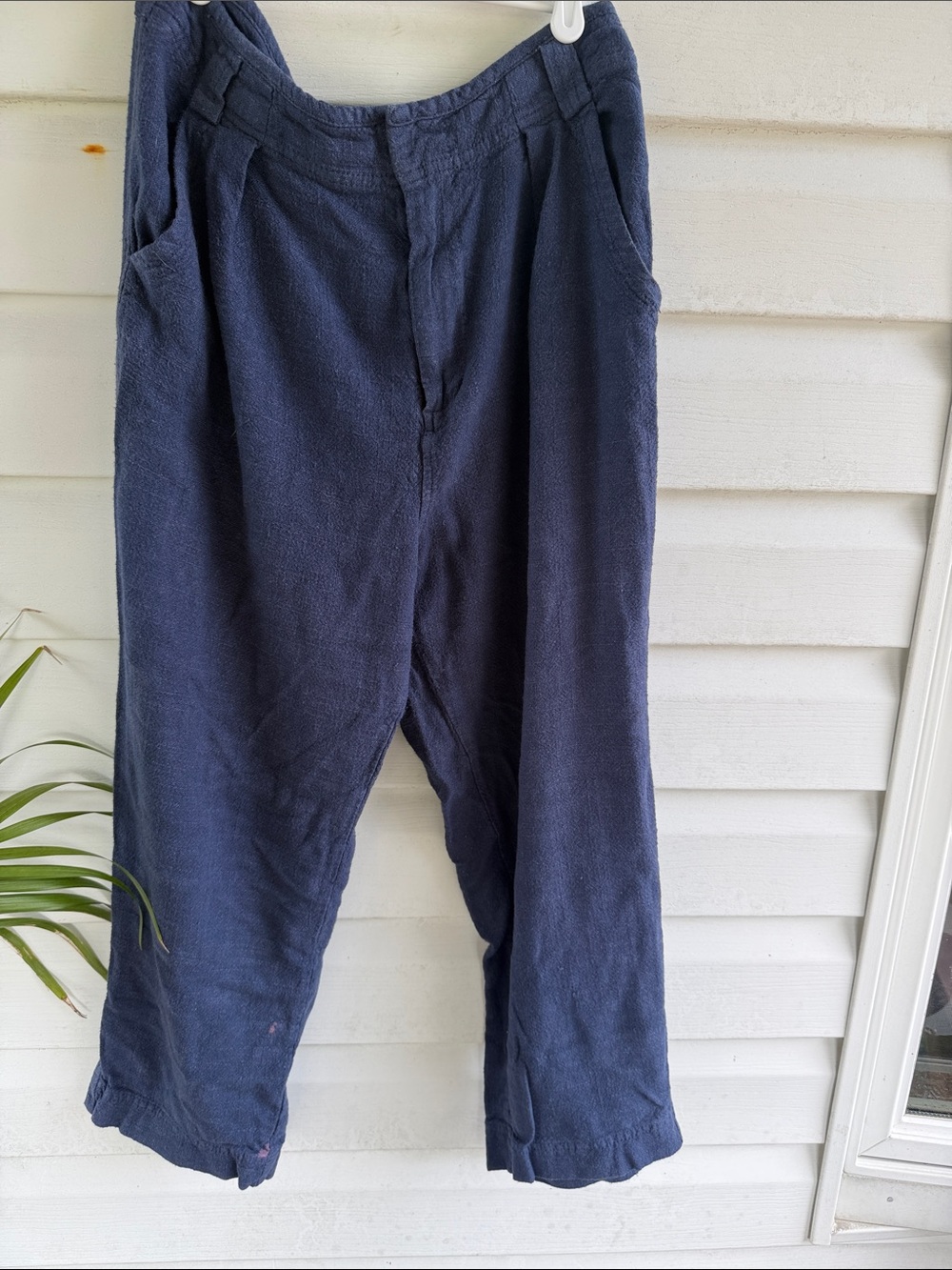 Free People linen cotton blend pants